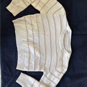 Striped Cream Sweater